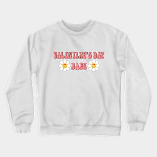 Retro Valentine's Day Babe Crewneck Sweatshirt